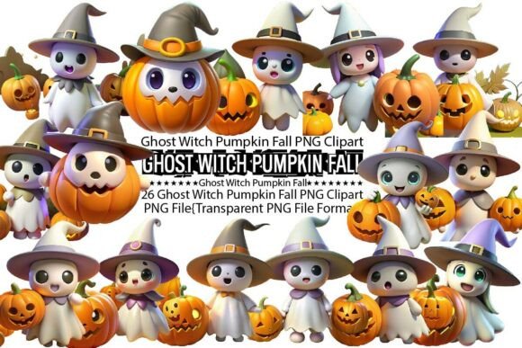 Download Ghost Witch Pumpkin Fall Sublimation - Premium Resources