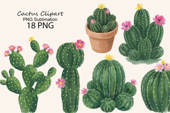 Download Cactus Clipart PNG Sublimation - Cactus clipart Collection